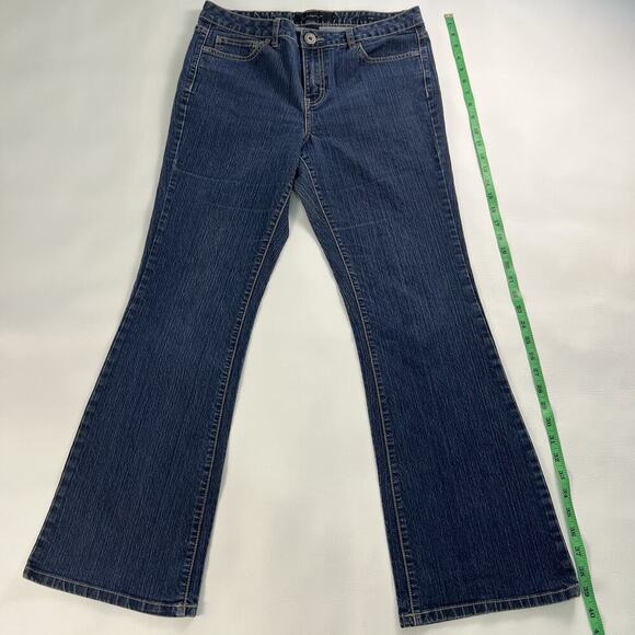 Calvin Klein Women’s Medium Wash Blue Jeans Flare Fit Boot Cut 5 Pockets Sz.12 - Picture 10 of 10